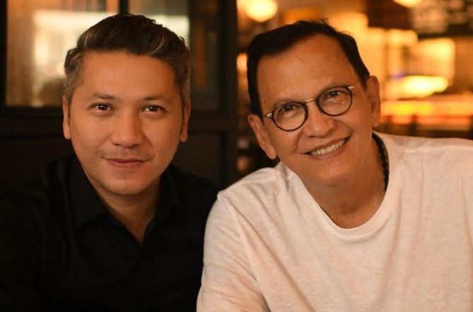 Aktor senior Roy Marten dan putranya, Gading Marten. (Foto: Instagram)