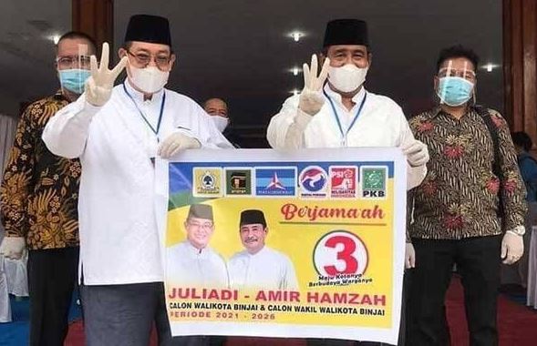 Komisi Pemilihan Umum (KPU) Kota Binjai telah menetapkan pasangan Juliadi-Amir sebagai Walikota dan Wakil Walikota Binjai terpilih periode 2021-2024 berdasarkan hasil Pemilihan Kepala Daerah (Pilkada) 2020. (Foto: Istimewa)