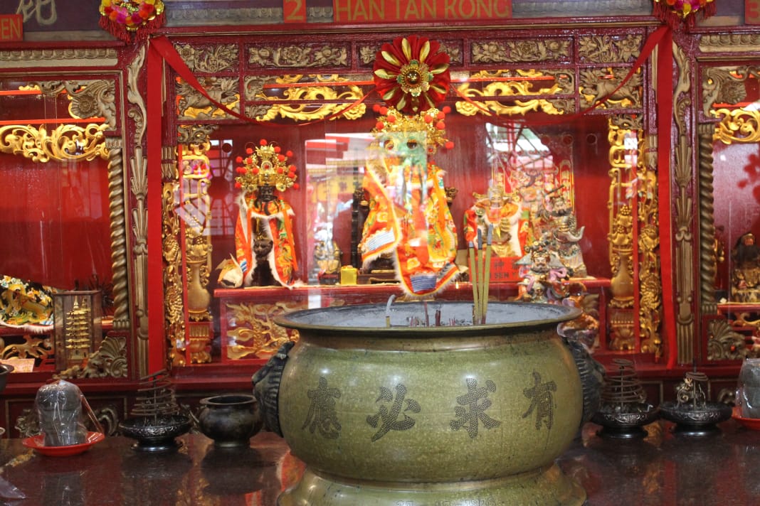 Suasana Wihara Dharma Bakti, Petak Sembilan, Glodok, Jakarta. (Foto: Asmanu Sudharso/Ngopibareng.id)