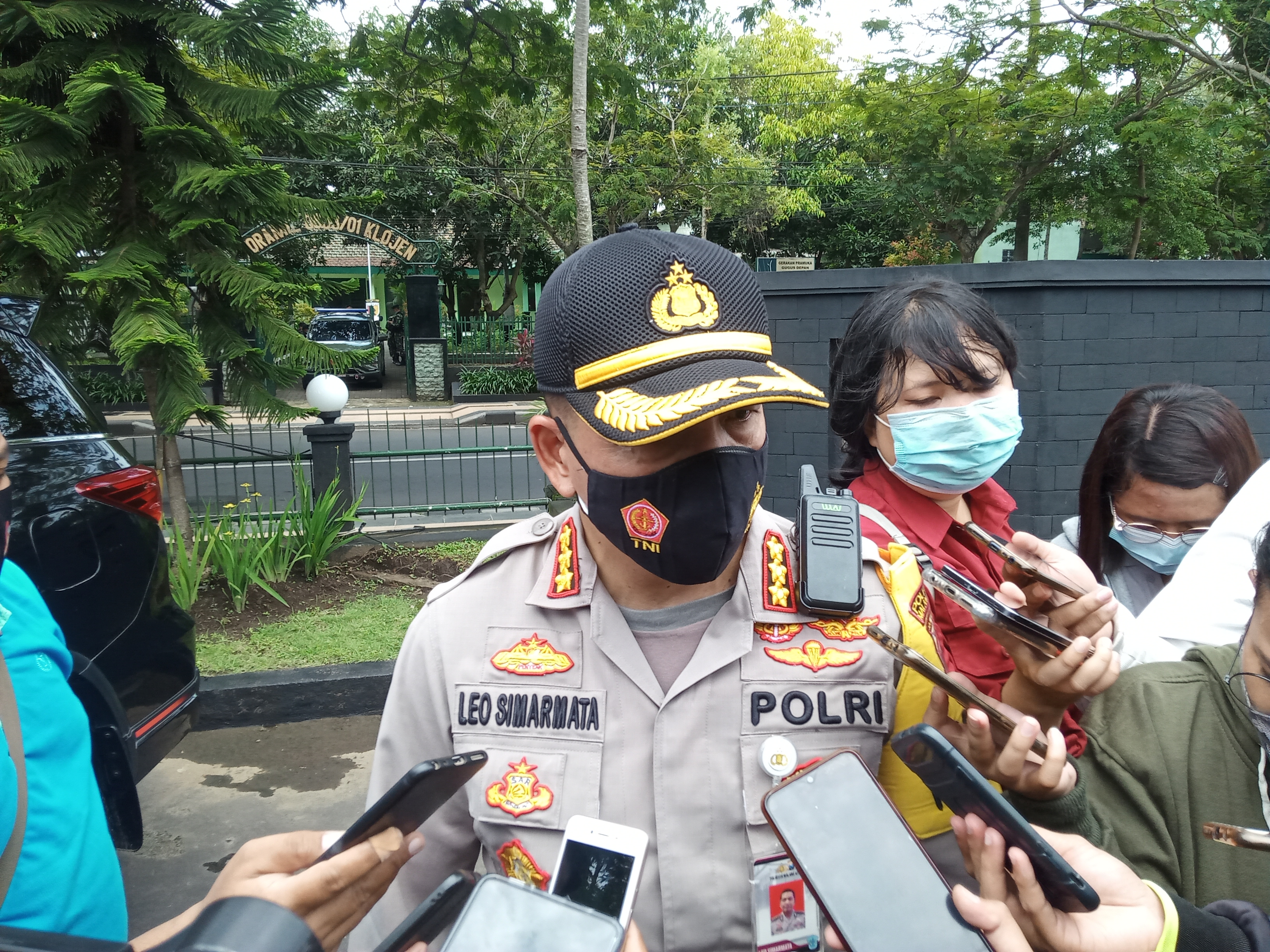 Kapolresta Malang Kota, Kombes Pol Leonardus Simarmata saat ditemui di Kodim 0833 Kota Malang (Foto: Lalu Theo/ngopibareng.id)