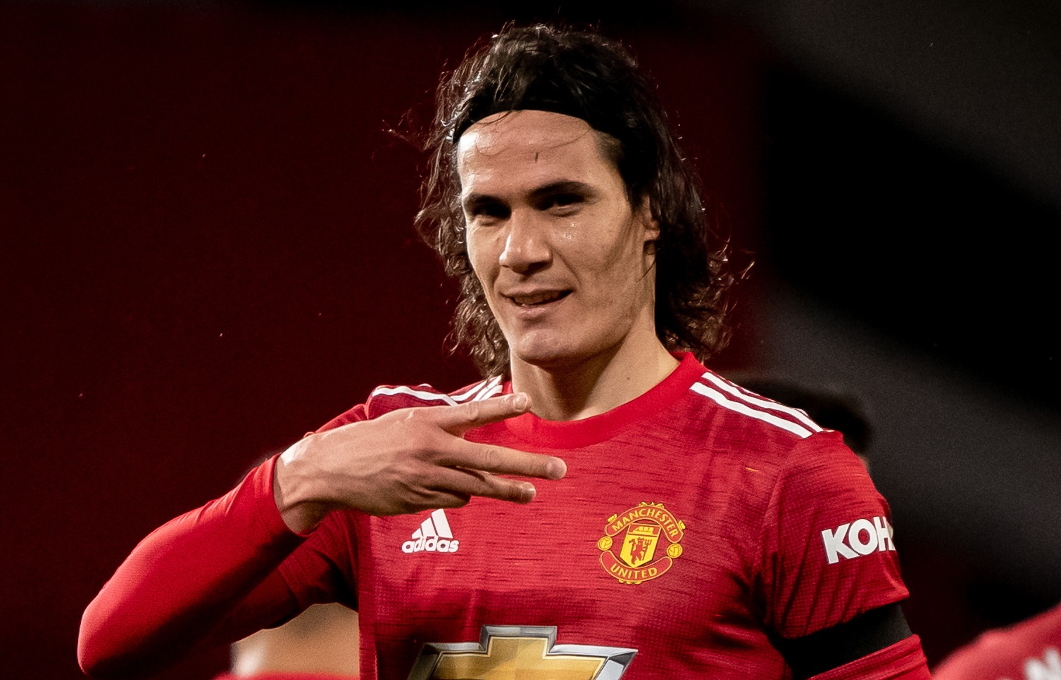 Edinson Cavani, ujung tombak MU. (Foto: Twitter/@ManUtd)