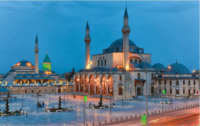 Masjid Biru di dekat kota Konya, Turki. (Foto: Istimewa)