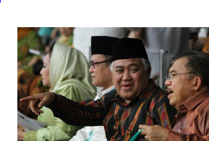 Foto kenangan Wakil Presiden RI ke-10 dan 12 saat bersama mantan ketua PP Muhammadiyah Din Syamsuddin. (Foto: Merdeka.com)