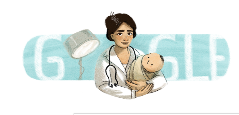 Marie Thomas, sosok dalam Google Doodle hari ini. (Foto: Tangkapan layar via Google doodle)