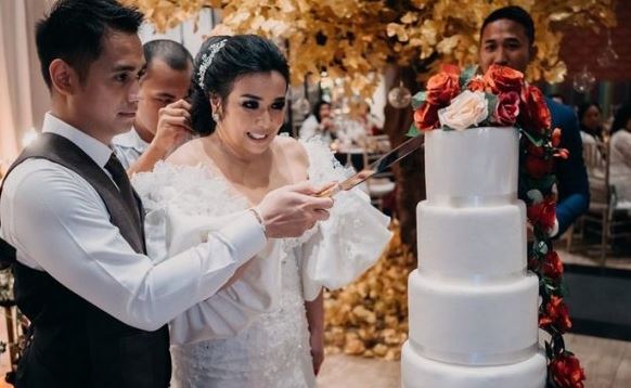 Prosesi resepsi pernikahan aktor Ajun Perwira dengan Jennifer Jill. (Foto: Instagram)