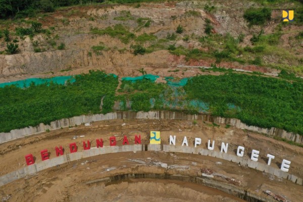 Presiden Joko Widodo atau Jokowi dijadwalkan meresmikan Bendungan Napun Gete di Kabupaten Sikka, Nusa Tenggara Timur (NTT), pada Selasa 22 Februari 2021. (Foto: Dok. PUPR)