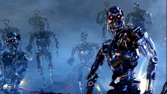 Salah satu adegan robot pembunuh di film Terminator 3: Rise Of The Machine. (Foto: YouTube)