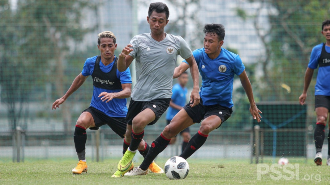 Para pemain Timnas U23 saat berlatih. (Foto: PSSI)