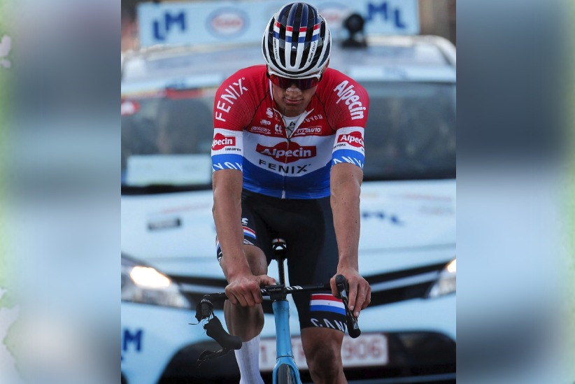 Handlebar Canyon Aeroad CF  CLX milik Mathie van der Poel yang patah saat balapan Le Samyn 2 Februari lalu. (Foto: Istimewa)