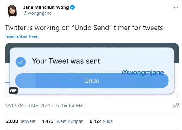 Fitur Undo yang dicuitkan oleh pengguna Twitter. (Foto: tangkapan layar via Twitter)