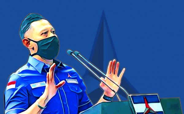 Ilustrasi Ketua Umum Partai Demokrat, Agus Harimurti Yudhoyono. (Grafis: Fa Vidhi/Ngopibareng.id)