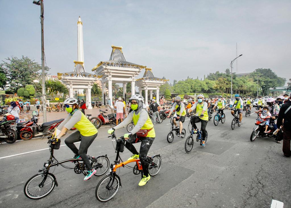 Gowes bareng RSMU dalam rangka memperingati World Glaucoma Week diikuti 25 cyclist. (Foto: Dewo Pratomo)