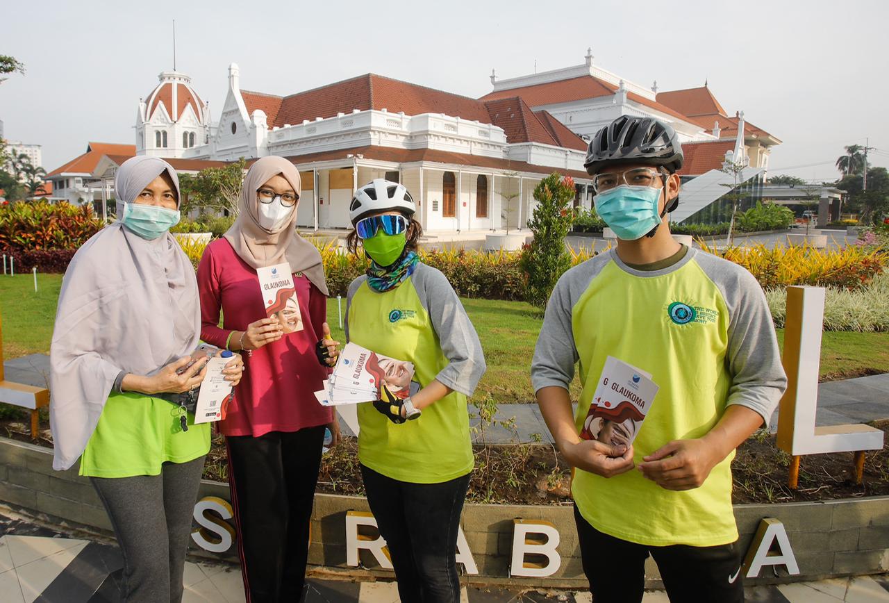 Kegiatan Funbike memperingati week glaukoma day yang dilakukan RS Mata Undaan. (Foto: dok. RS Mata Undaan)