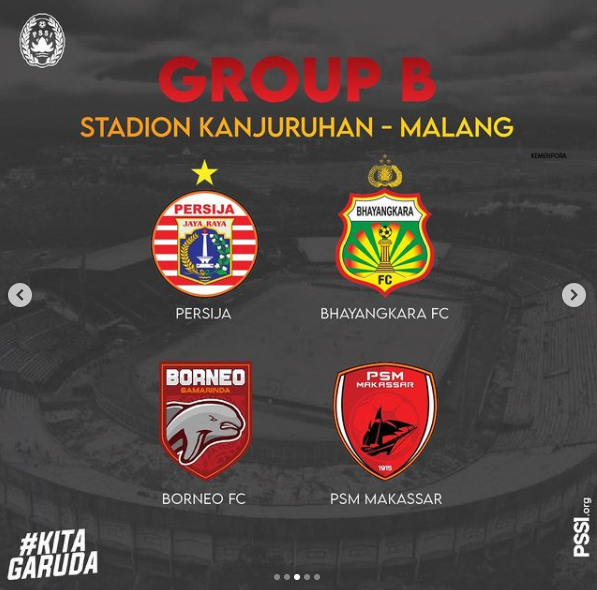Grup B Piala Menpora 2021. (Grafis: IG PSSI)
