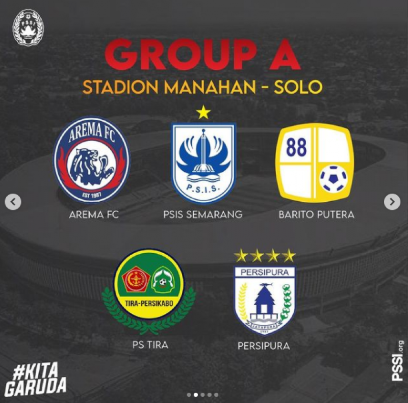 Grup A Piala Menpora 2021. (Grafis: IG PSSI)