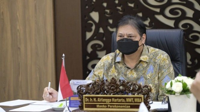 Menko Perekonomian yang juga Ketua Komite Penanganan Covid-19 dan Pemulihan Ekonomi Nasional, Airlangga Hartarto. (Foto: Dok Menko Perekonomian)