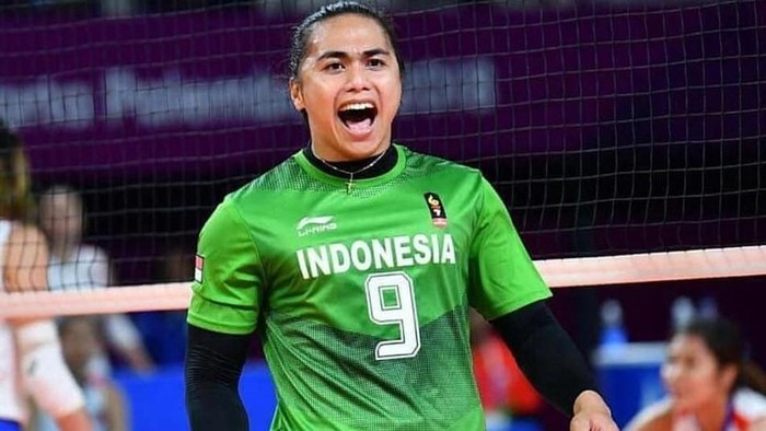 Aprilia Manganang harus menjalani tes fisik setiap akan berkompetisi voli putri, baik di dalam maupun luar negeri. (Foto: Instagram)