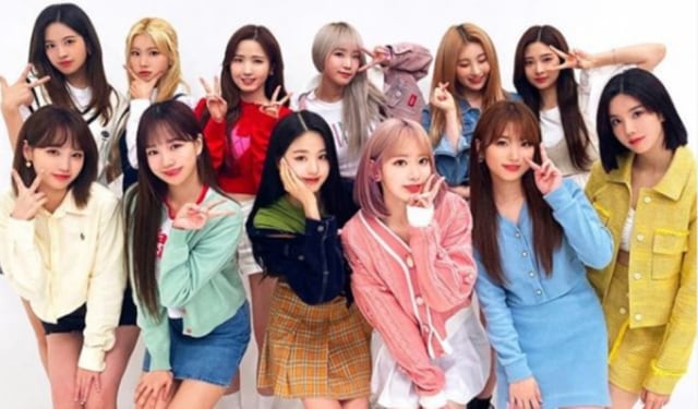 Girl group IZ*ONE. Kwon Eun-bi, Miyawaki Sakura, Kang Hye-won, Choi Ye-na, Lee Chae-yeon, Kim Chae-won, Kim Min-ju, Yabuki Nako, Honda Hitomi, Jo Yu-ri, An Yu-jin, dan Jang Won-young. (Foto: Mnet)