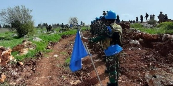 Kontingen Garuda selaku Komandan Satgas XXIII-O/UNIFIL di Blue Line Lebanon-Israel. (Foto: IG-puspenTNI)