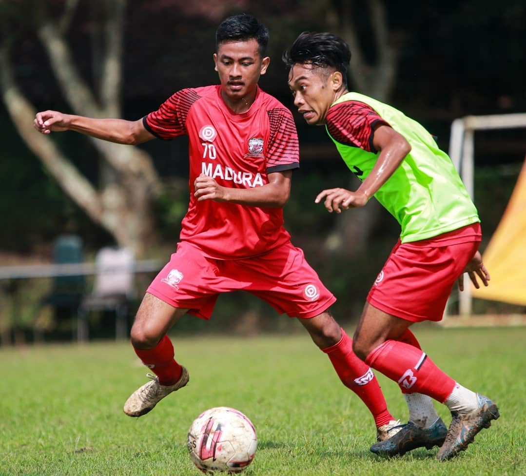 Suasana latihan Madura United. (Foto: Madura United)