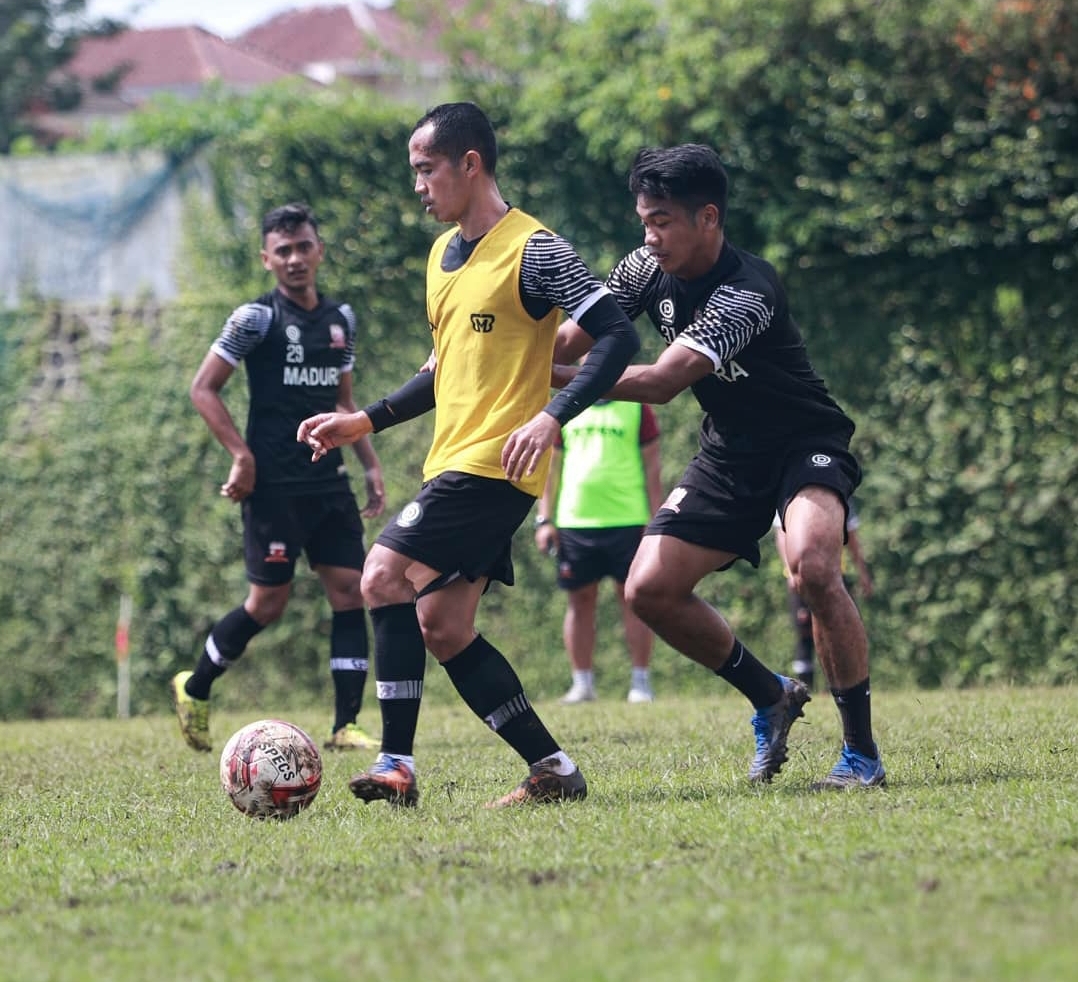 Suasana latihan Madura United. (Foto: Madura United)