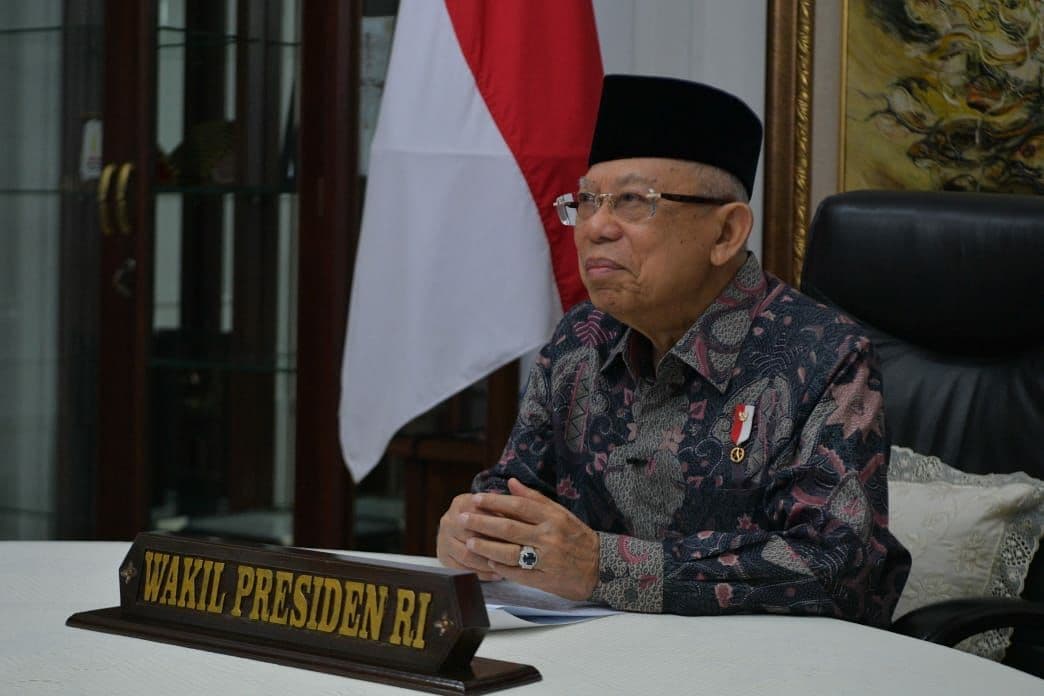 Wapres KH Ma'ruf Amin, GNWU gandeng PT POS Indonesia untuk kejar Rp180 triliun. (Foto: Setwapres)