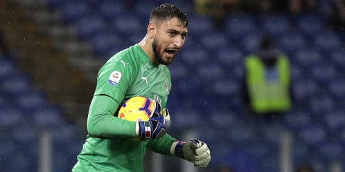 Kiper AC Milan,Gianluigi Donnarumma didenda usai ngamuk di bangku cadangan Napoli. (Foto: Istimewa)