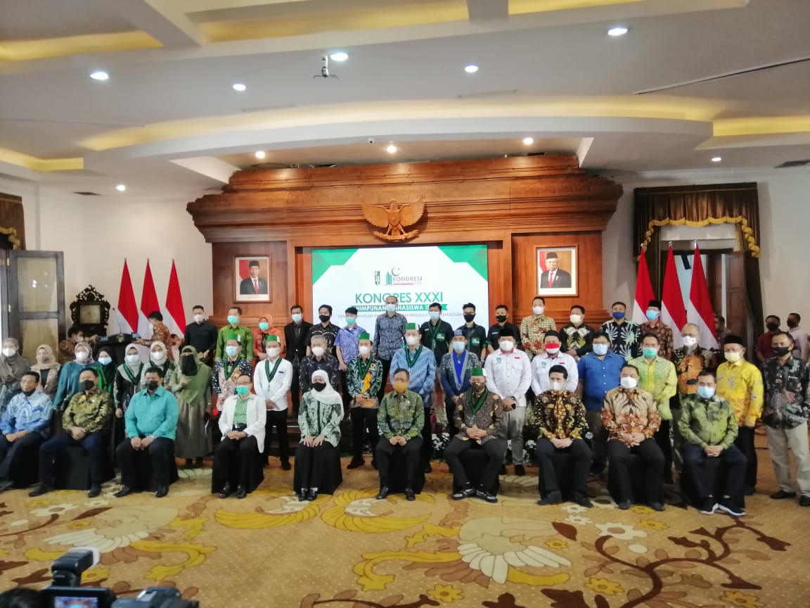 Kongres HMI XXXI di Gedung Negara Grahadi, Rabu, 17 Maret 2021 (Foto: Andhi Dwi/Ngopibareng.id)