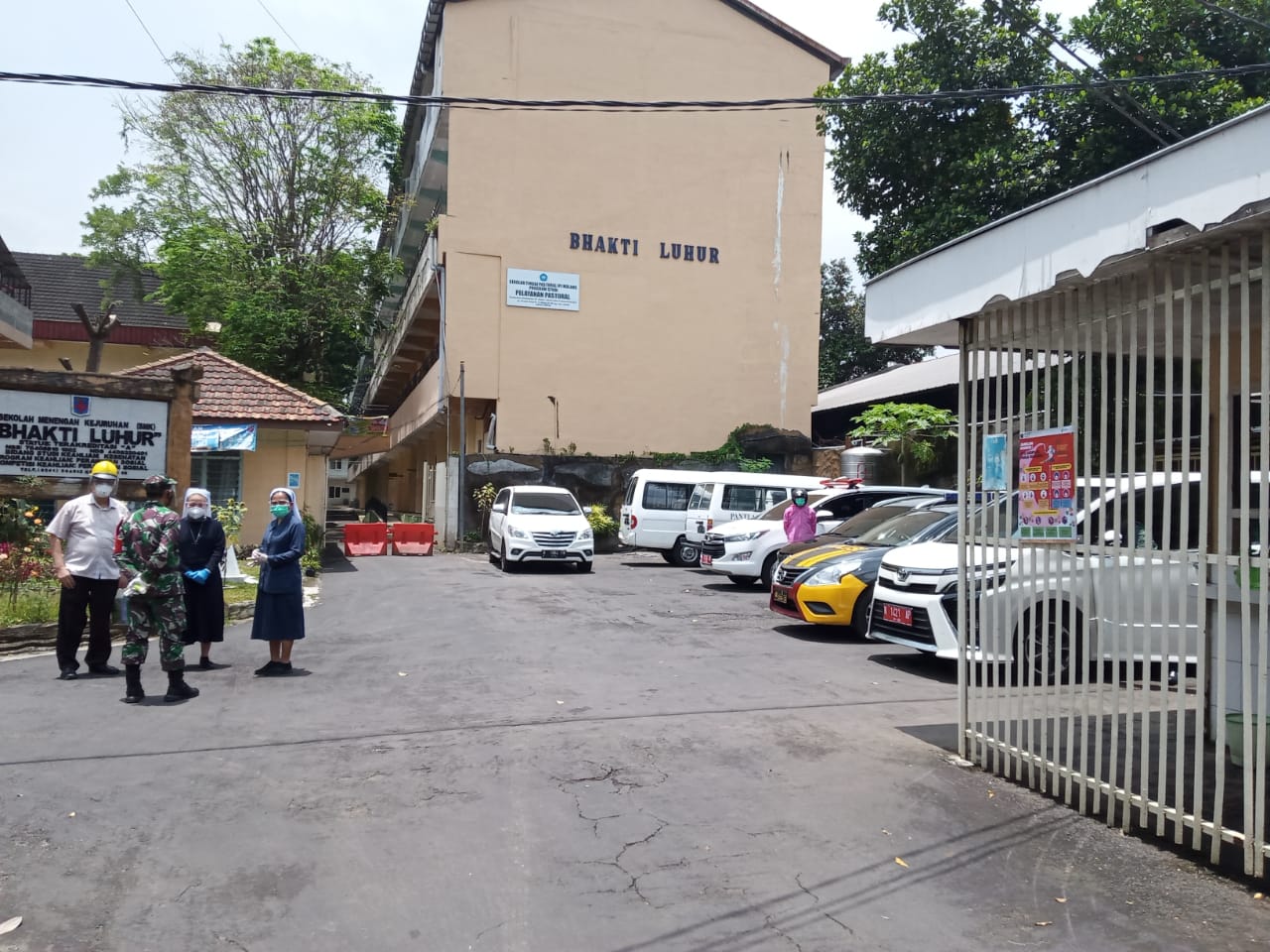 Suasana di Yayasan Bhakti Luhur, Sukun, Kota Malang beberapa hari yang lalu (Foto: Lalu Theo/ngopibareng.id)