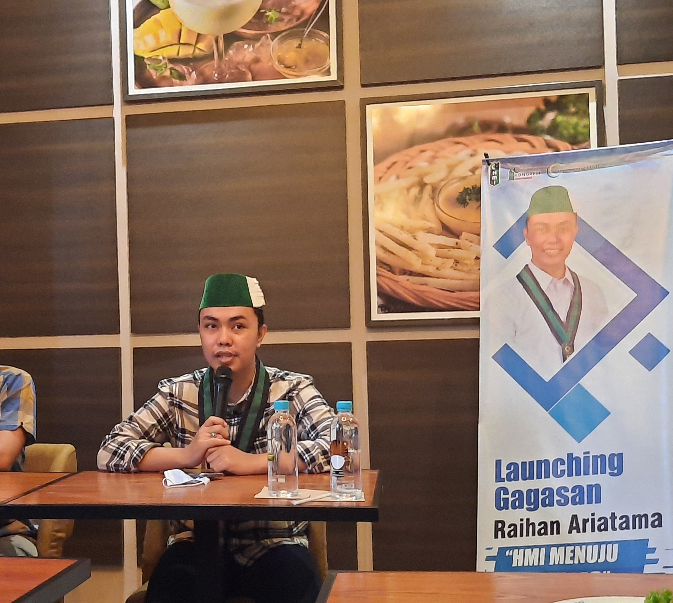 Calon Ketua Umum HMI, Raihan Ariatama. (Foto: Alief Sambogo/Ngopibareng.id)