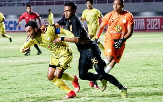 Laga PSIS Semarang vs Barito Putera berakhir imbang 3-3 pada laga kedua Grup A Piala Menpora 2021 di Stadion Manahan, Solo, Jawa Tengah, Minggu 21 Maret 2021. (Foto: Instagram @psisfcofficial)