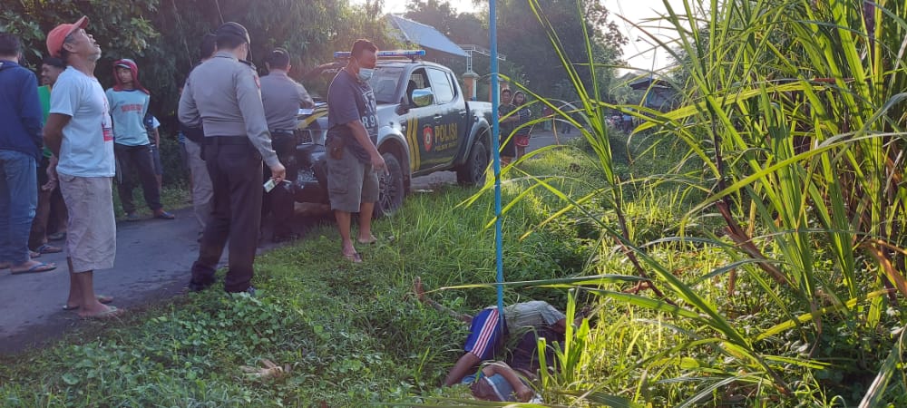 Korban tersengat aliran listrik di lokasi. (Foto: Istimewa) 