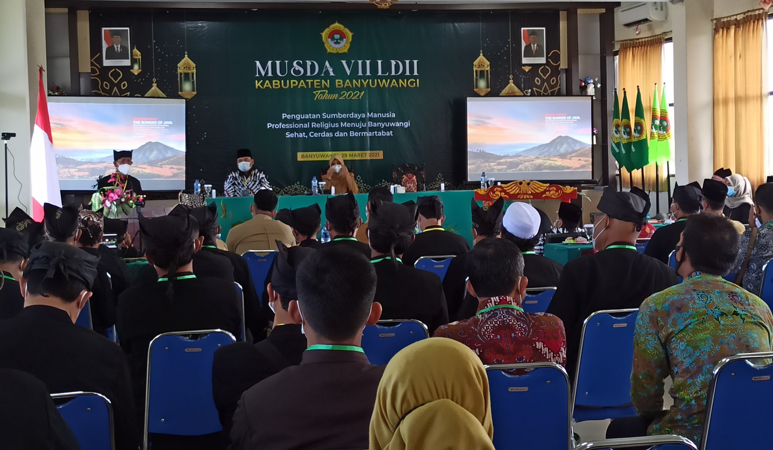 Musda VII LDII Banyuwangi yang digelar di Aula Uniba, Banyuwangi. (Foto: Muh Hujaini/Ngopibareng.id)