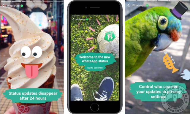 Layanan terbaru WhatsApp ala Snapchat dan Instagram Stories. (WhatsApp.blog.com)