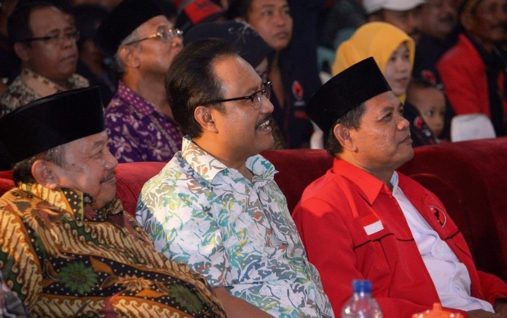 Wagub Jatim Saifullah Yusuf Hadiri HUT ke 44 PDI Perjuangan di DPC PDI P Kab Madiun. Senin (6/3) malam.