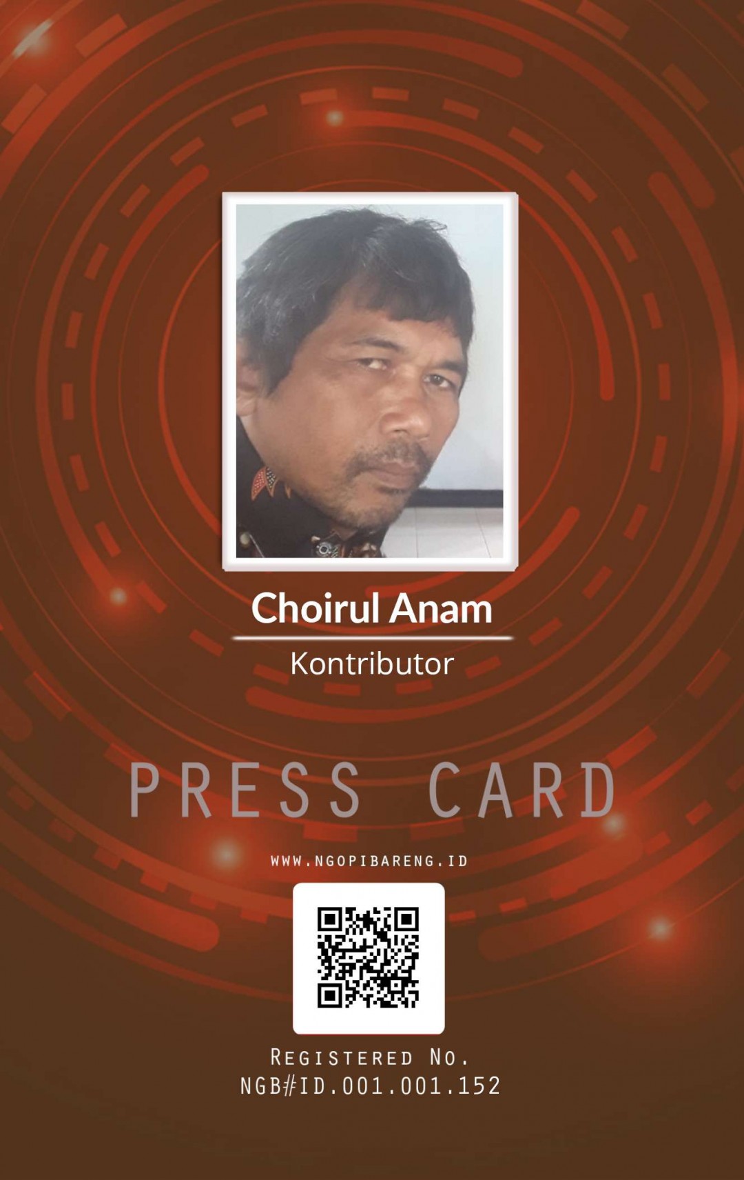 Kartu Pers Choirul Anam