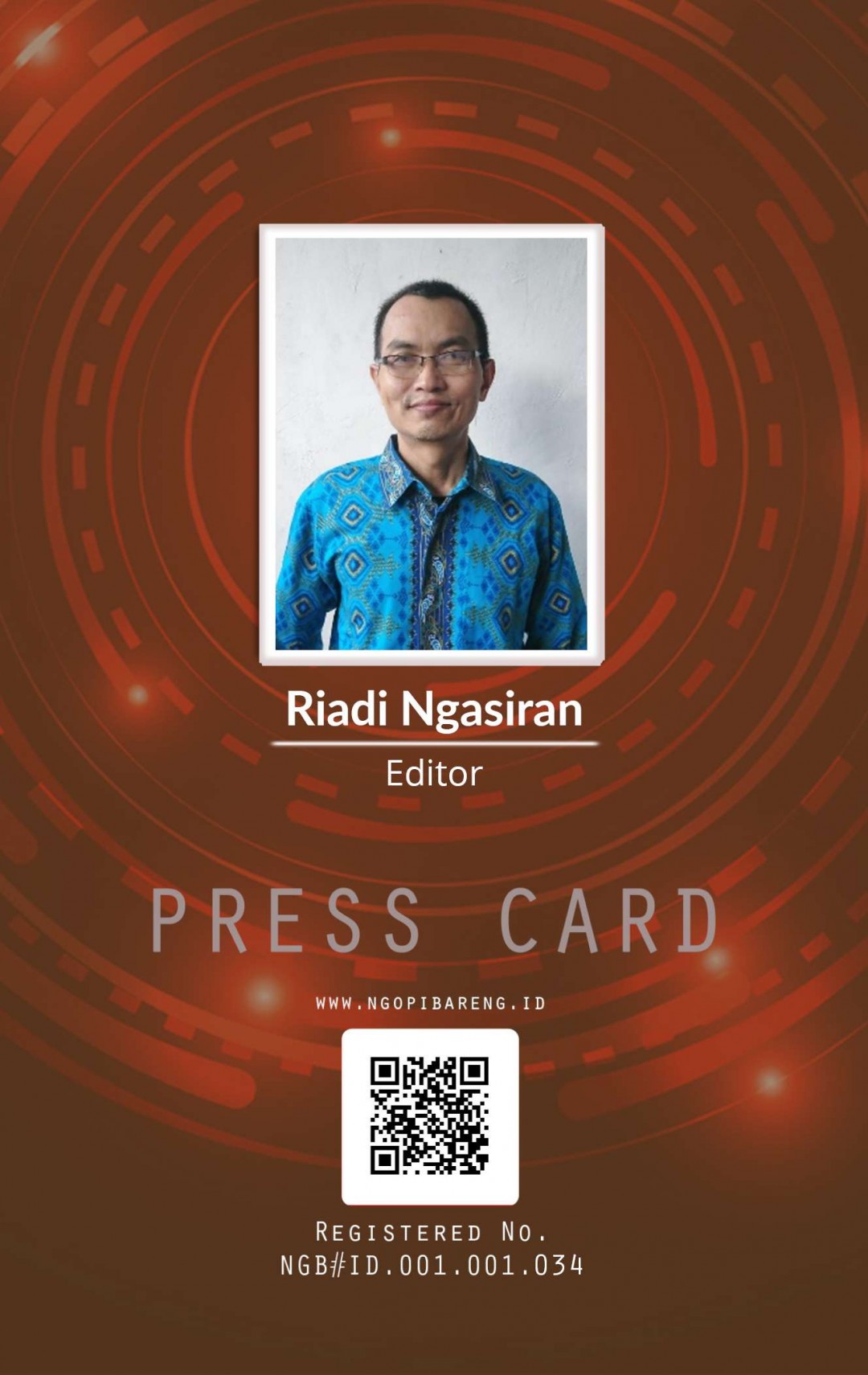 Kartu Pers Riadi