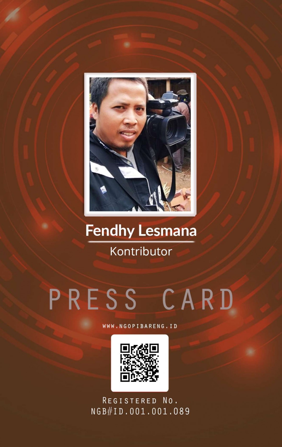 Kartu Pers Fendhy Lesmana