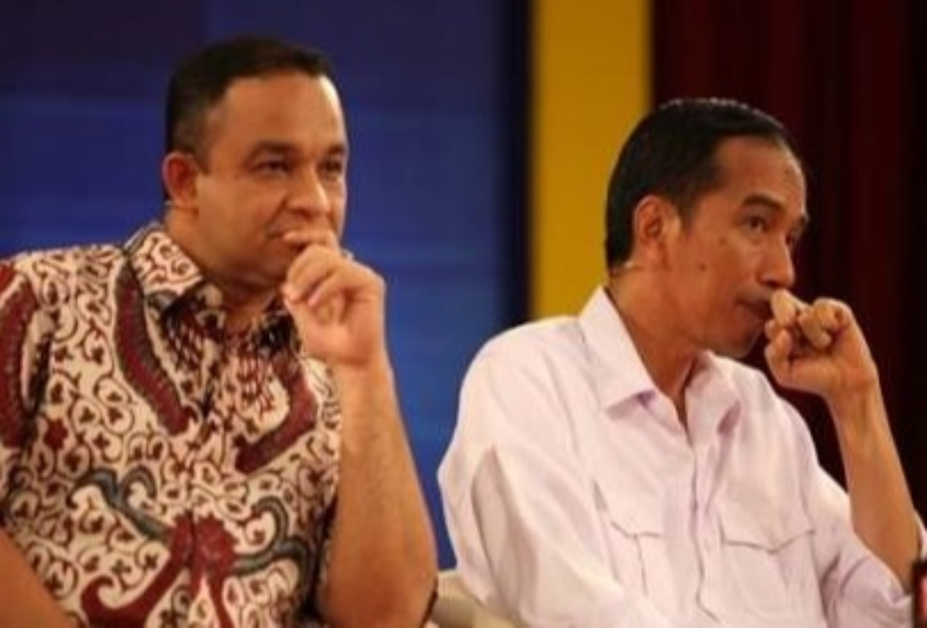 Anies Baswedan dan Joko Widodo.