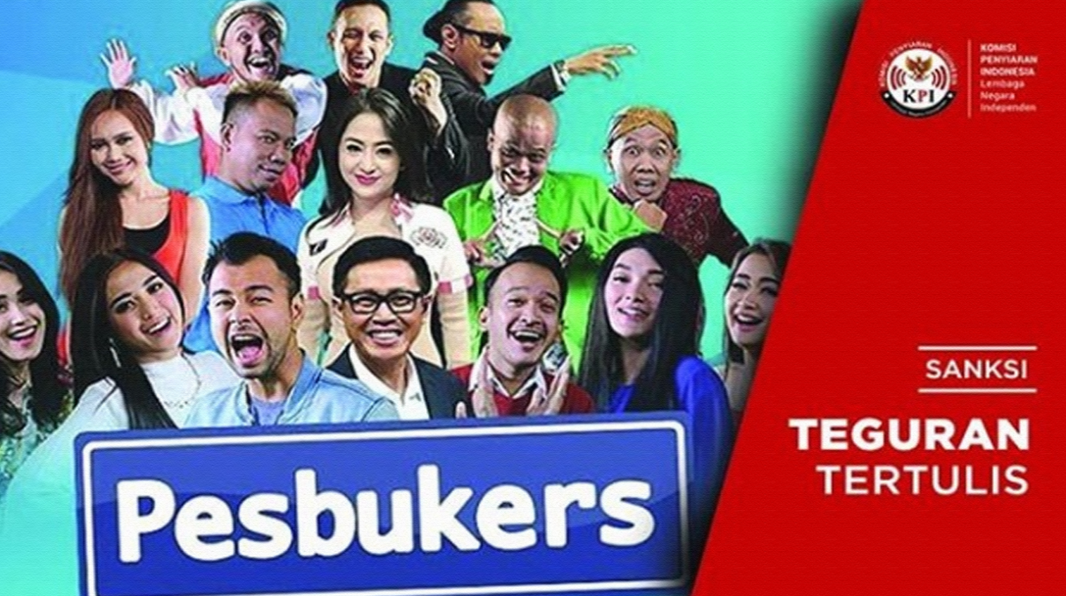 Unggahan KPI Pusat yang memberikan teguran terhadap tayangan 'Pesbukers'. (Instagram)