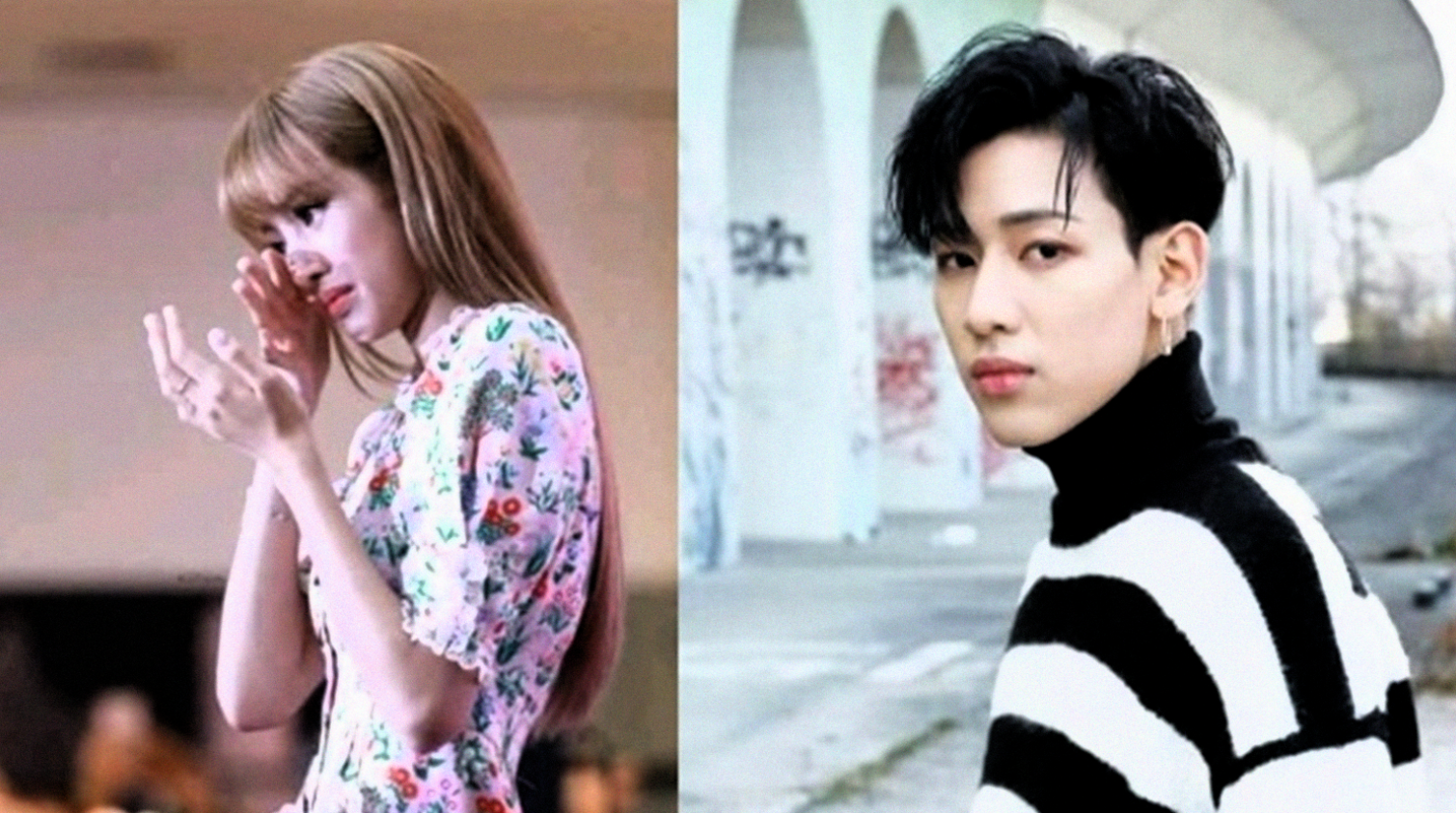 Lisa Blackpink dan Bambam Got7.