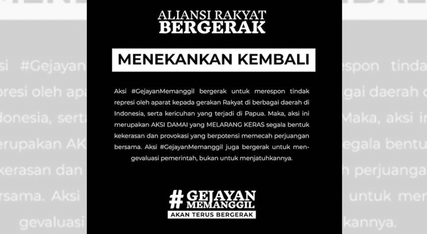 #GejayanMemanggil menggelar aksi jilid 2.