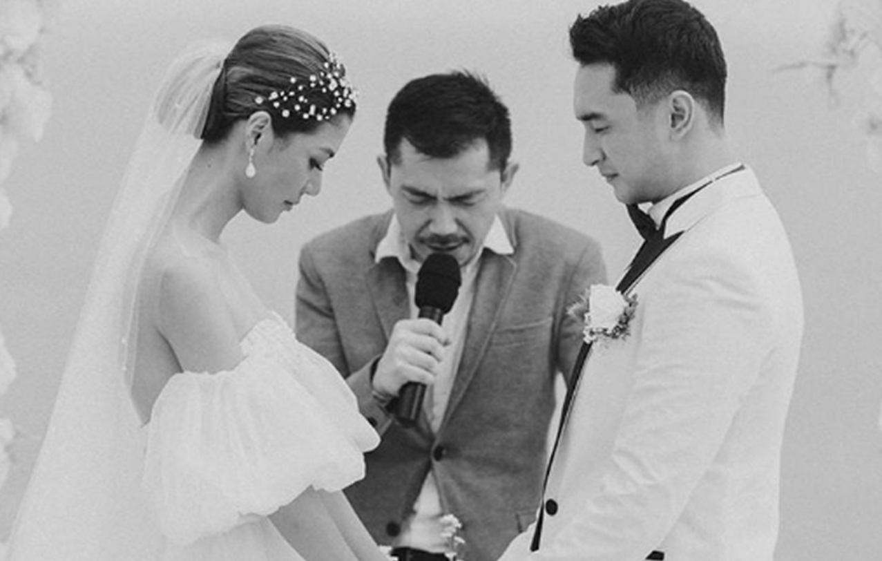 Prosesi pemberkatan nikah Mezty Mez dan Gerald Yohanes. (Foto: Dok. Pribadi)