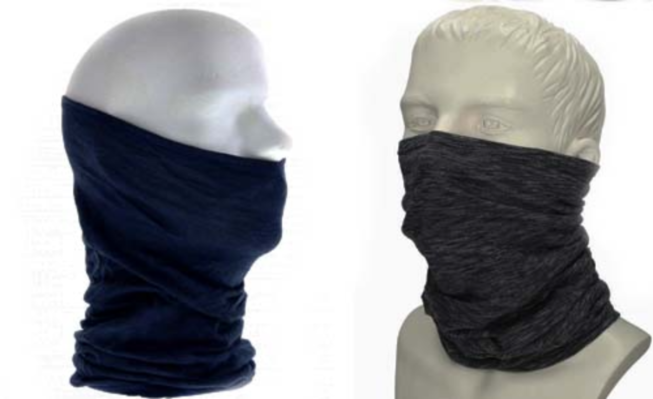 Neck gaiter atau buff, tidak dianjurkan untuk dipakai. (Foto:Istimewa)