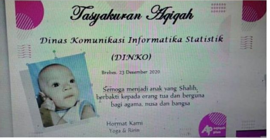 Bayi ini diberi nama Dinas Komunikasi Informatika Statistik