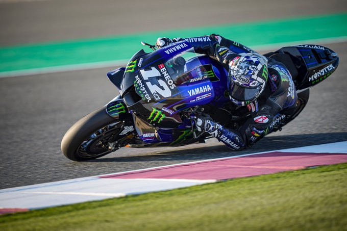 Maverick Vinales menjadi yang tercepat pada latihan bebas I MotoGP Portugal 2021, Jumat 16 April 2021. (Foto: Twitter/@mvkofficial12)