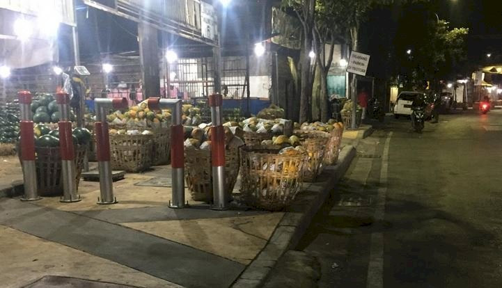 Pasar tumpah di Jalan Tanjungsari. (Foto: Istimewa)