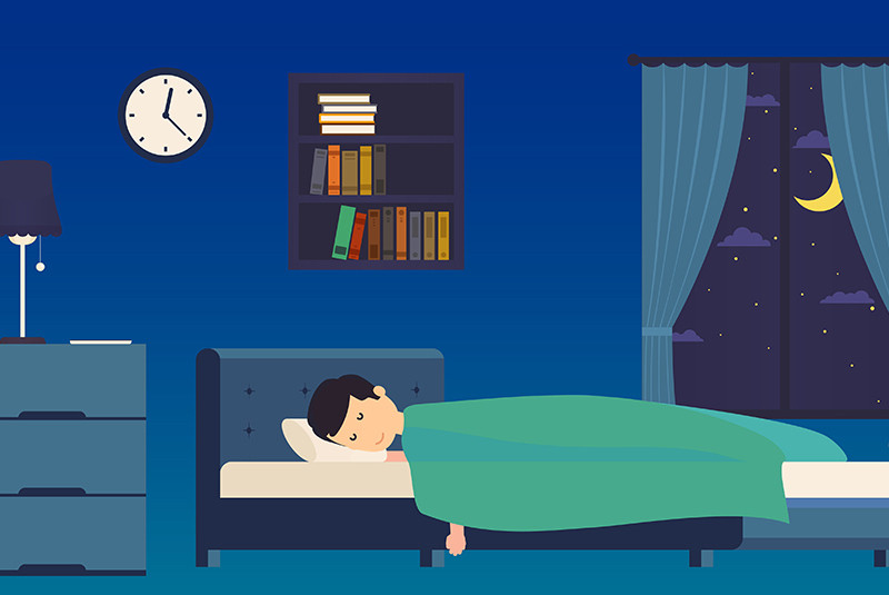 Ilustrasi: Tidur saat puasa. 