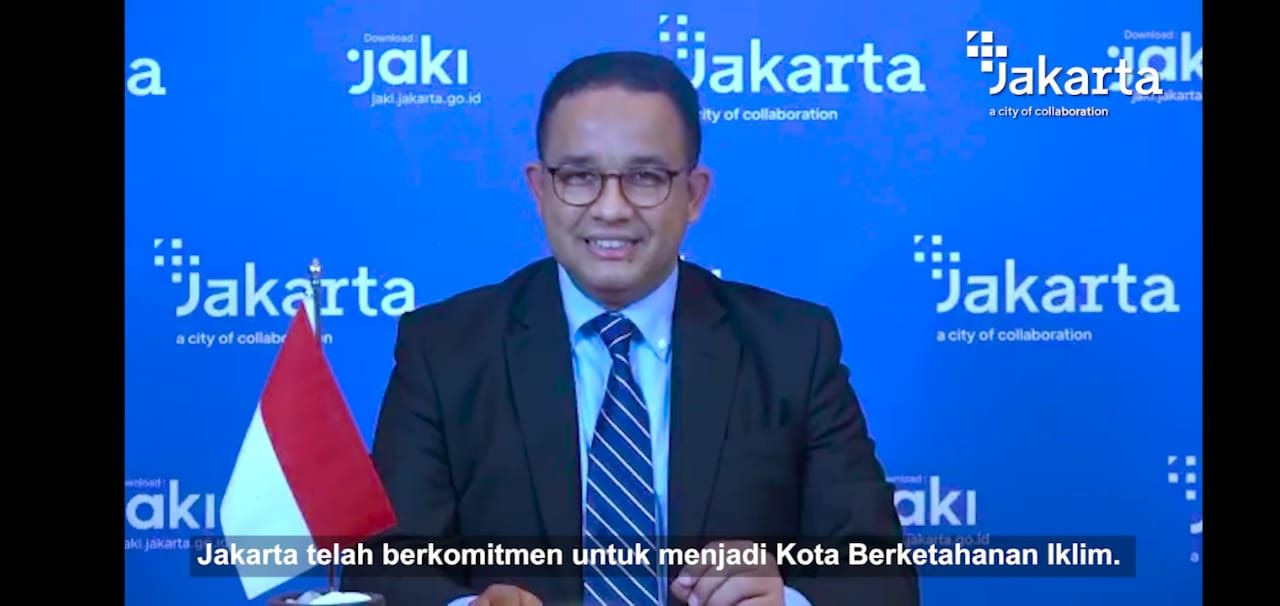 Anies Baswedan dialog antara pimpinan C40 Cities dengan Perserikatan Bangsa-Bangsa (PBB). (Foto: tangkapan layar YouTube)