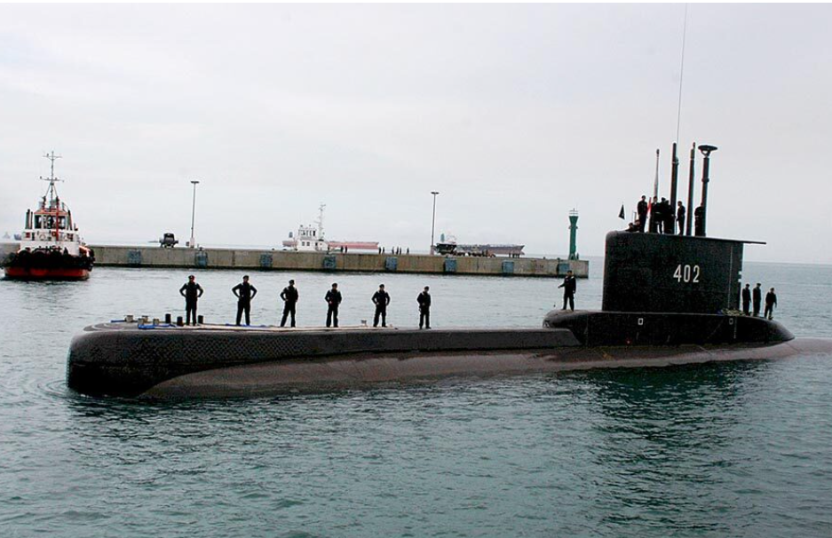 KRI Nanggala-402 hilang ketika melakukan penyelaman di perairan Utara Bali, Rabu, 21 April 2021. (Foto: tangkapan layar via kmp)